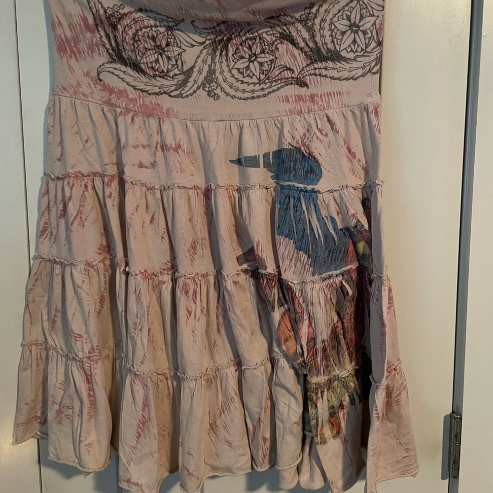 Vintage Butterfly Dropout Burnout Skirt!